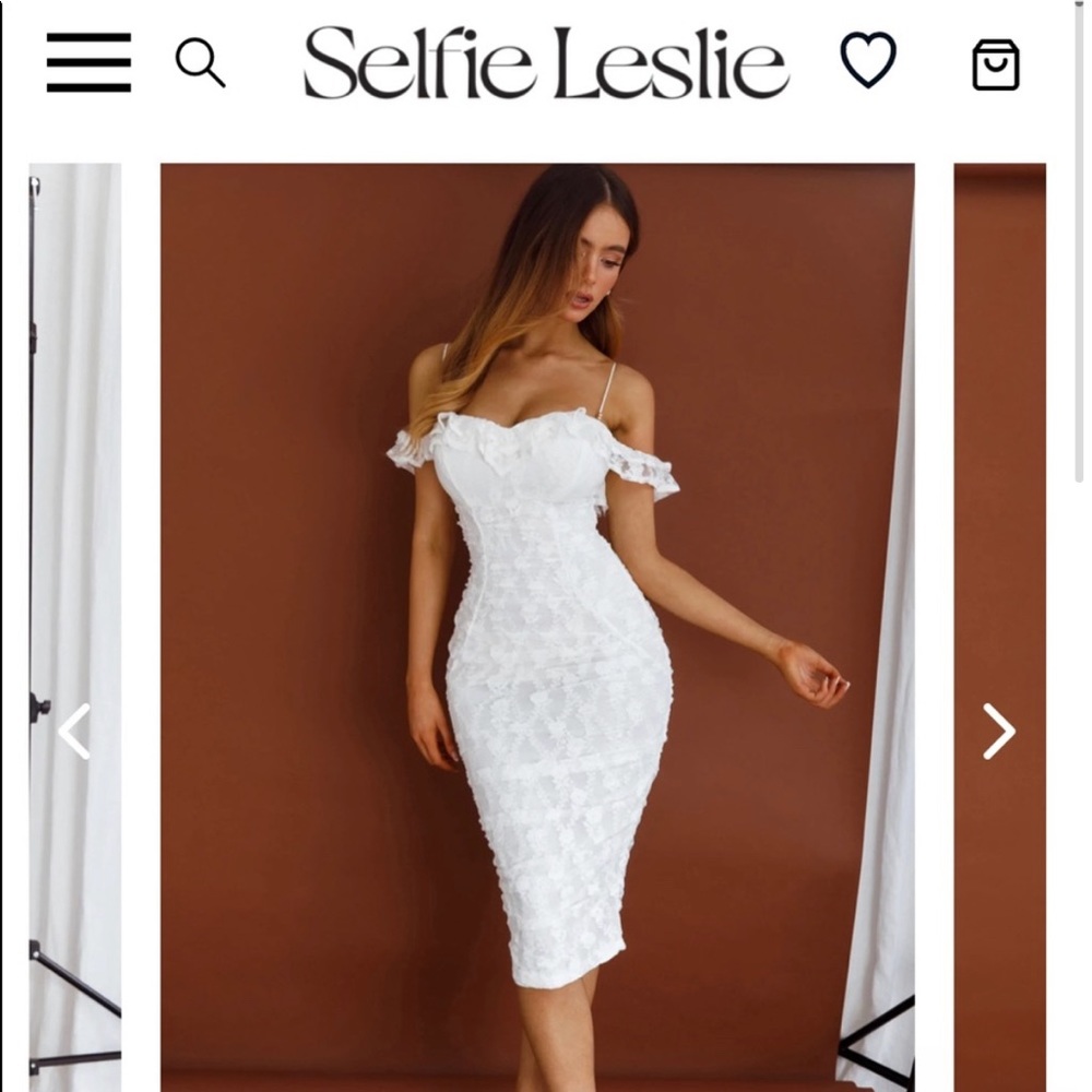Selfie Leslie off shoulder dress
